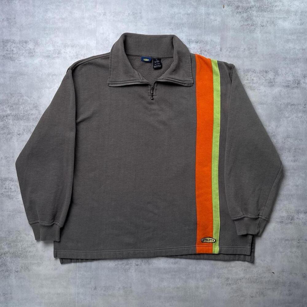 Y2K Utility 00s Quarter Zip Up Sweater - Picture 7 of 7